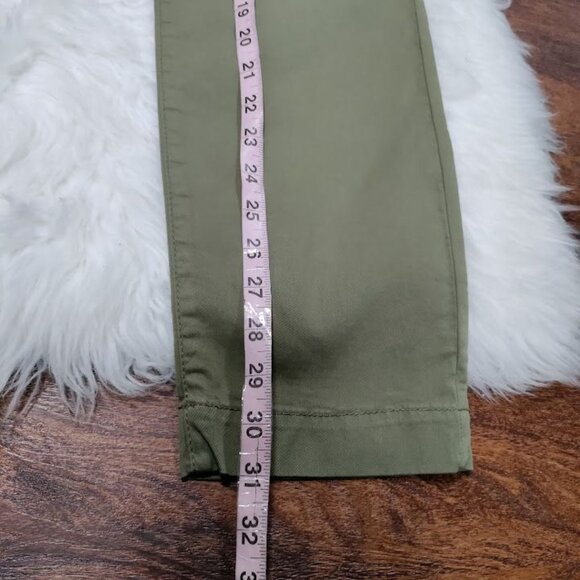 Silvian Heach Denim Olive Green Slim Fit Casual Preppy Chinos Jeans Size 29 NWT - Picture 12 of 12